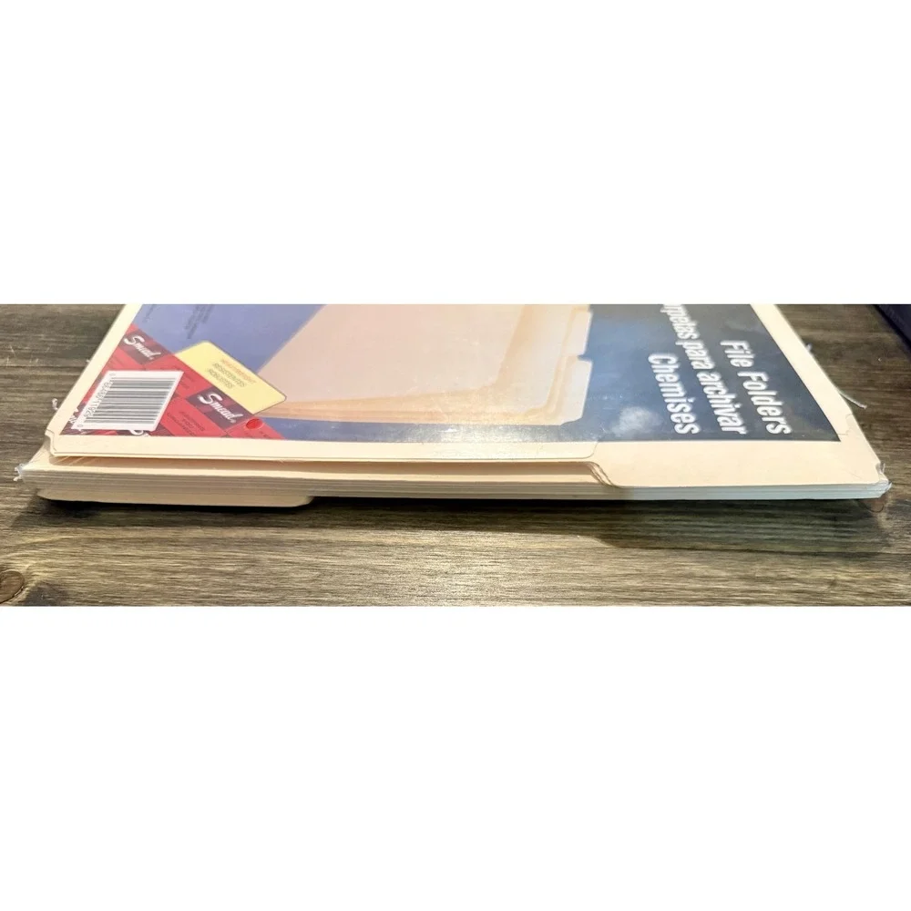 Smead File Folders Letter Size 24 Count Manila New 1/3 Cut Tabs 11929 53LSS